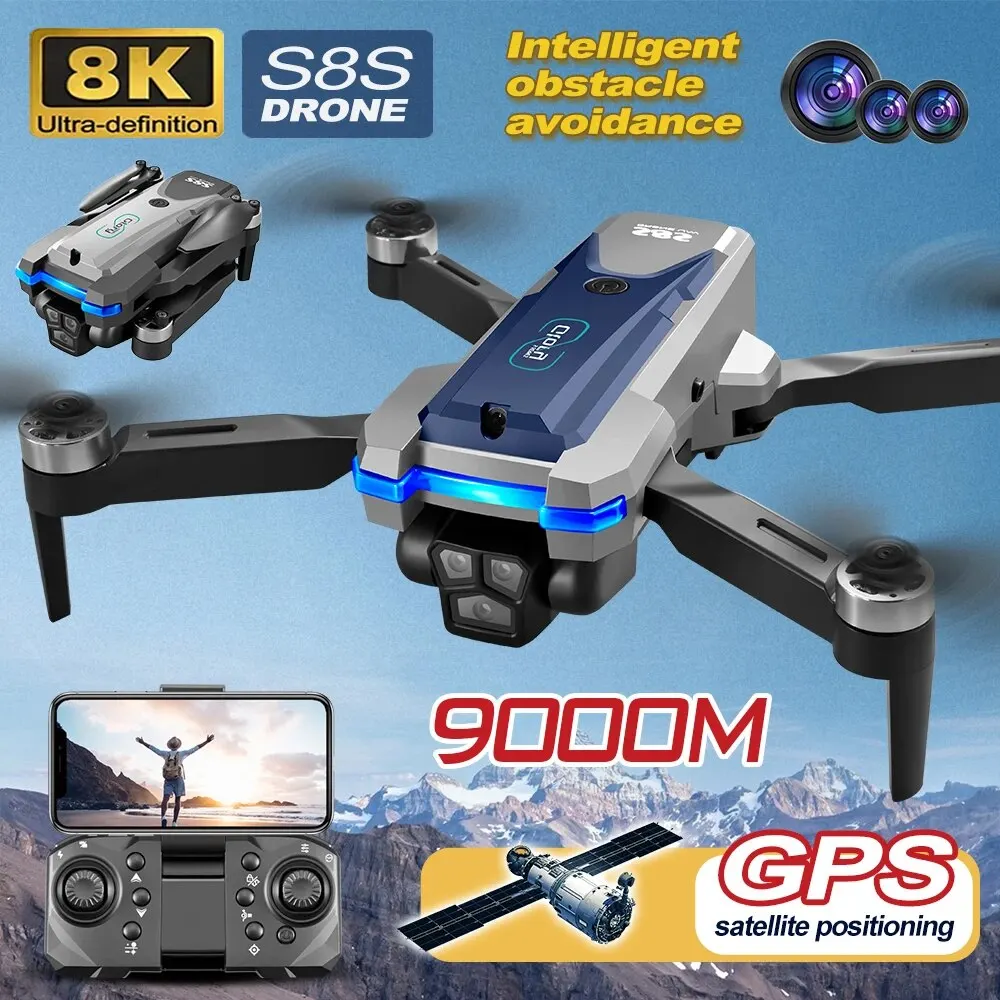 折りたたみ式リモートコントロールドローンRCS8S GPS, - Drone Gps Module のレビューと価格
